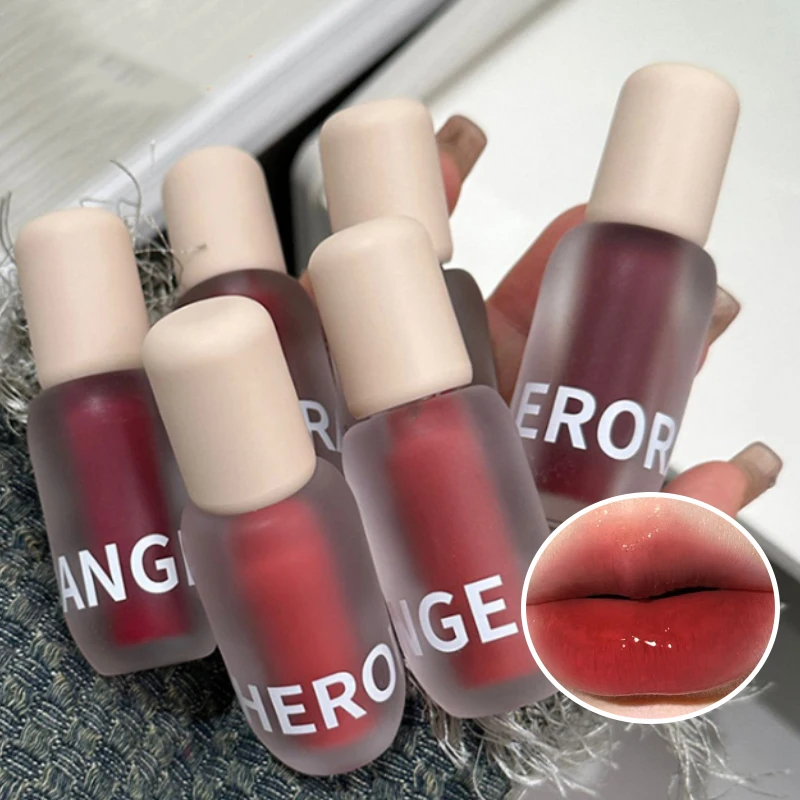 HERORANGE Heartwater Mirror Gloss Lip Tint — Hydrating Water-Gloss Finish, Plumping Effect, Non-Transfer Formula,