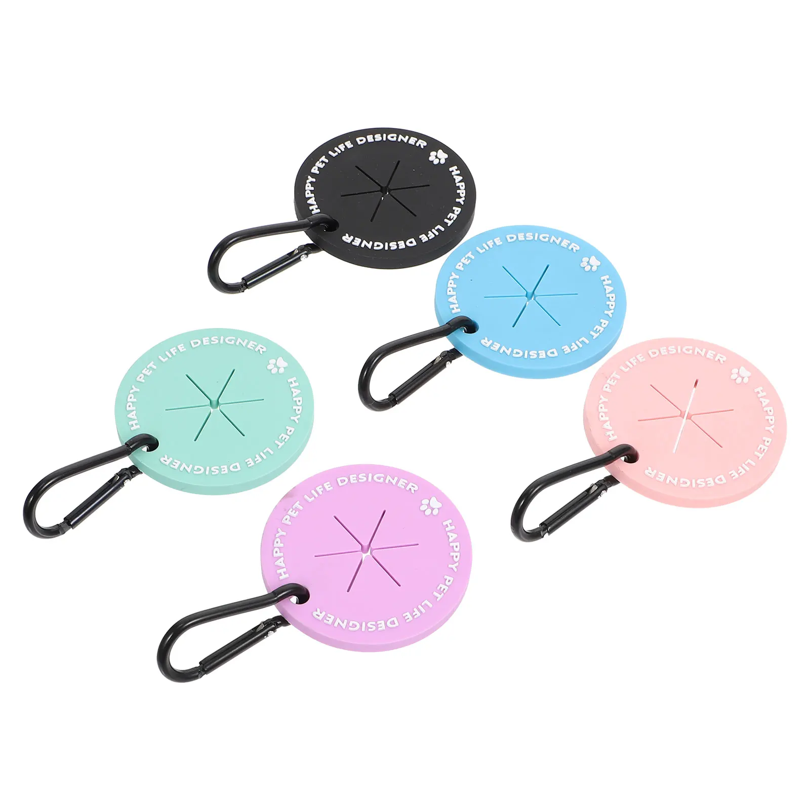 

5Pcs Pet Garbage Bag Fixing Clips Sturdy Reusable Clamps for Dog Waste Disposal Portable Easy to Use No Touch Handling Pet