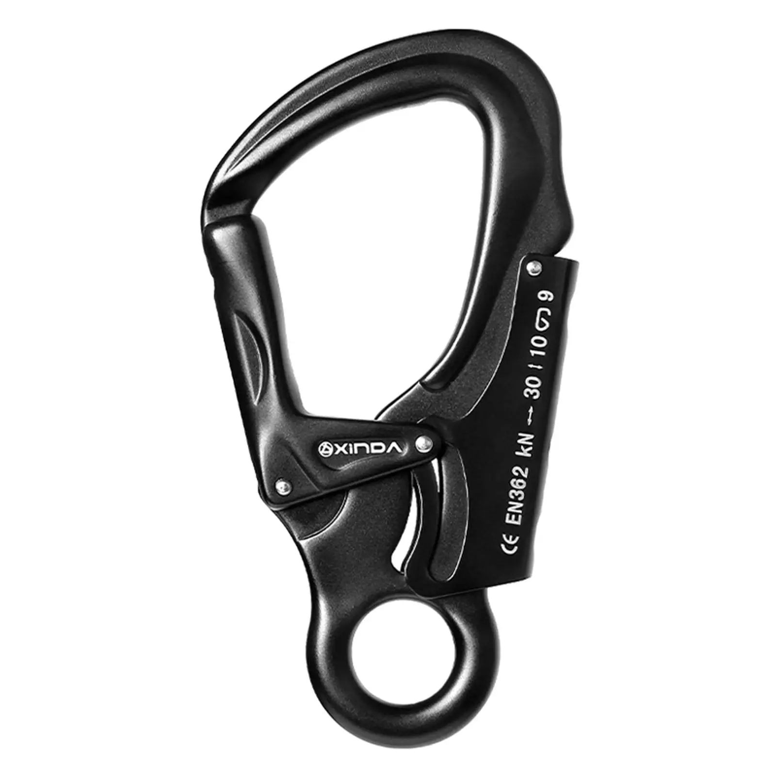 Stop Descender Aluminum Alloy Self Braking Device Climbing Figure 8 Descender Mountaineering Gear for Rope 10 to 12mm