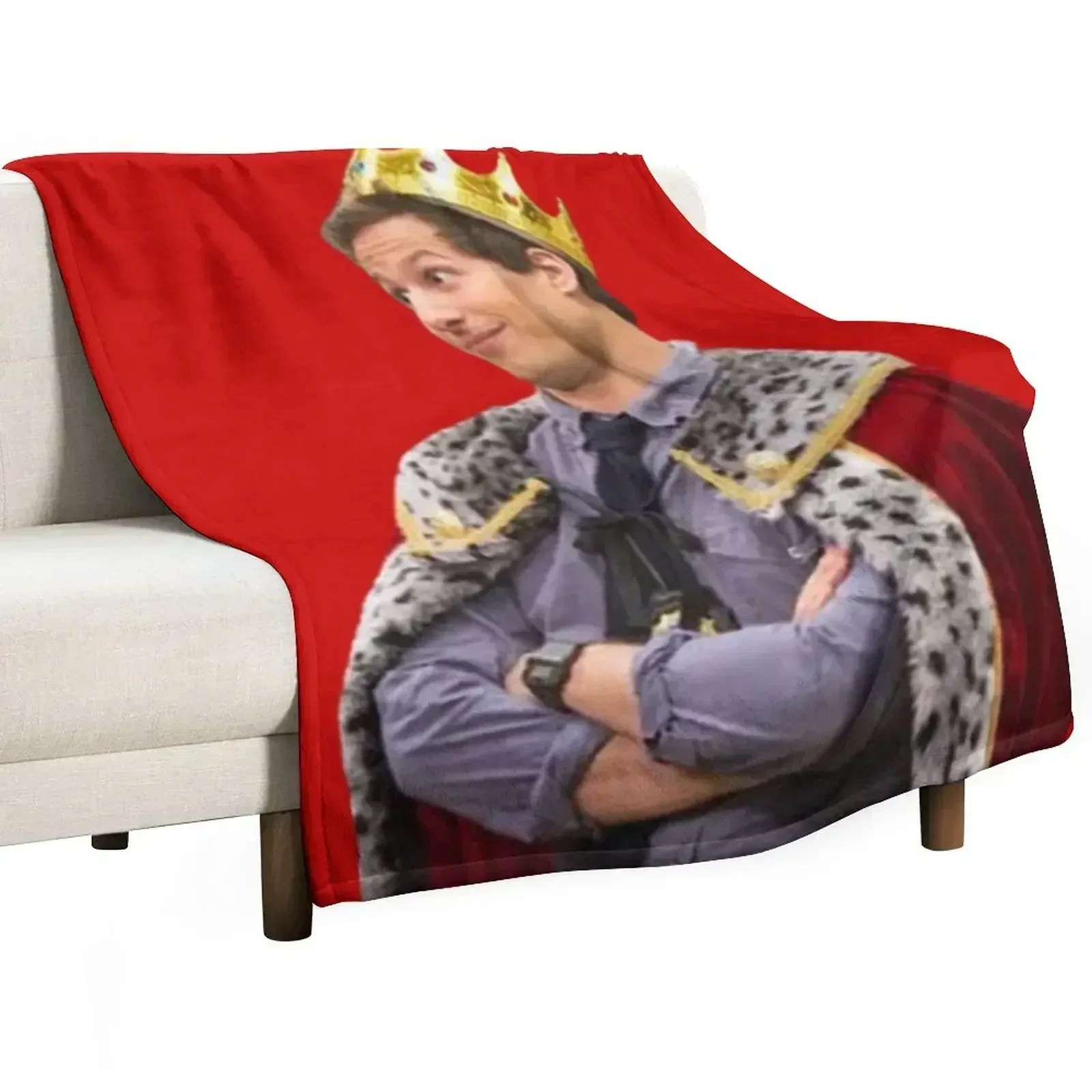 King Jake Peralta Throw Blanket Moving Blankets For Sofas valentine gift ideas Travel Decorative Sofas Multi-Purpose Blankets