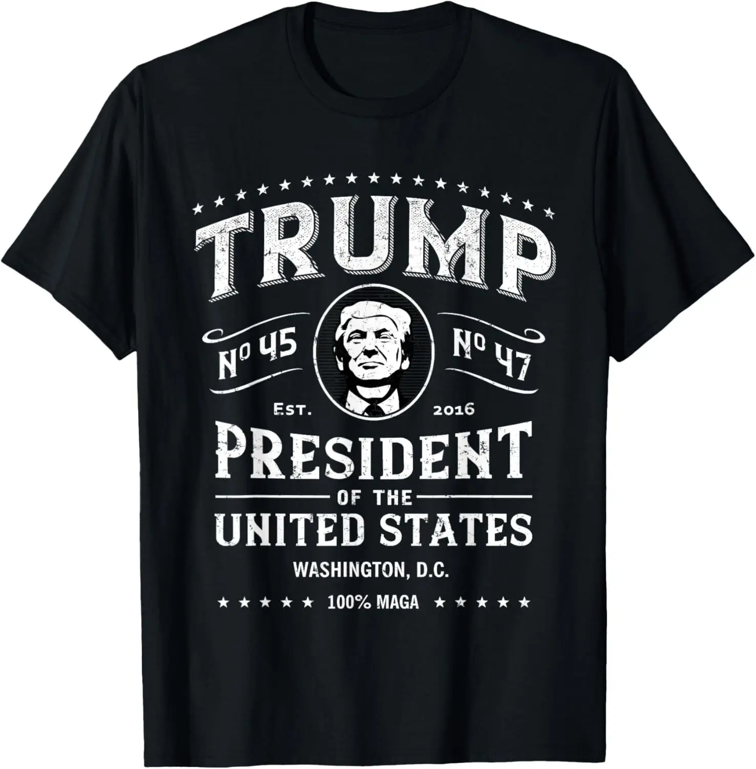 Trump 2024 President 45 47 Vintage Label T-Shirt