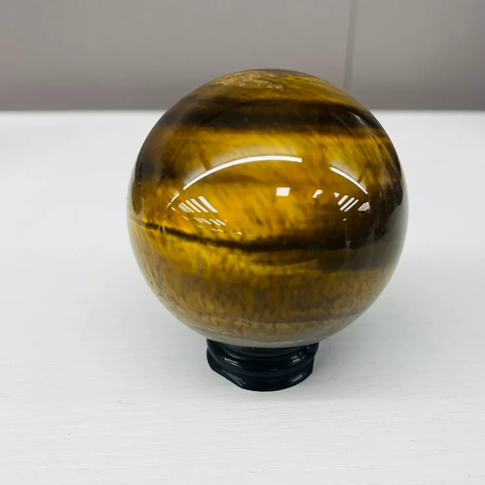 Natural tiger eye jasper ball quartz crystal ball Reiki gemstone