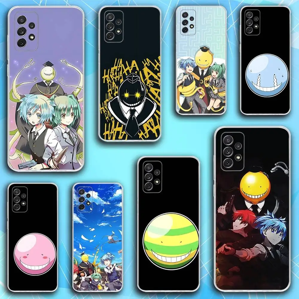 

A-Assassination Classroom Phone Case For Samsung S30,23,21,22,20, FE lite,S10,9,8,7 PIus Note20ultra Soft Transparent