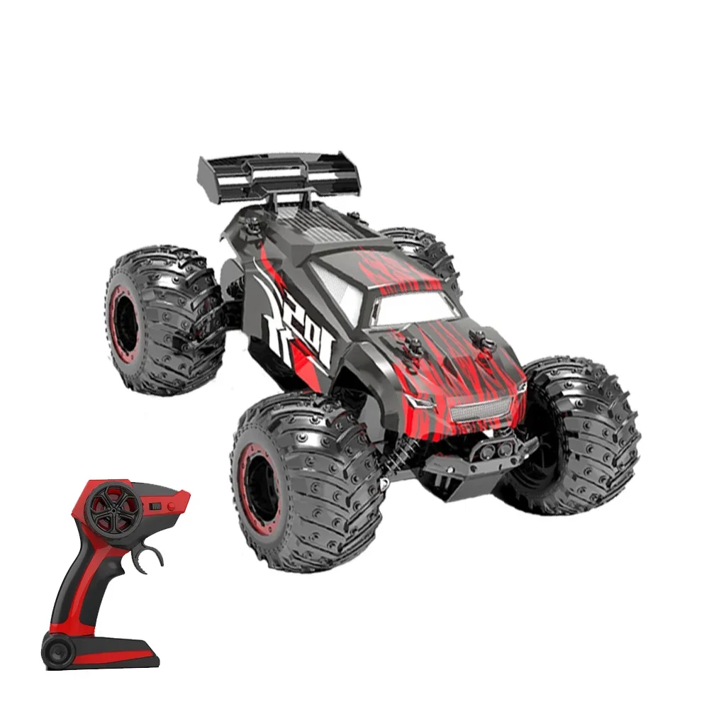 JJRC Q105 1:18 High Speed Remote Control Car 2.4Ghz Double Motors Drive Climbing RC Off Road with Light Children Car Toy Kid Gif