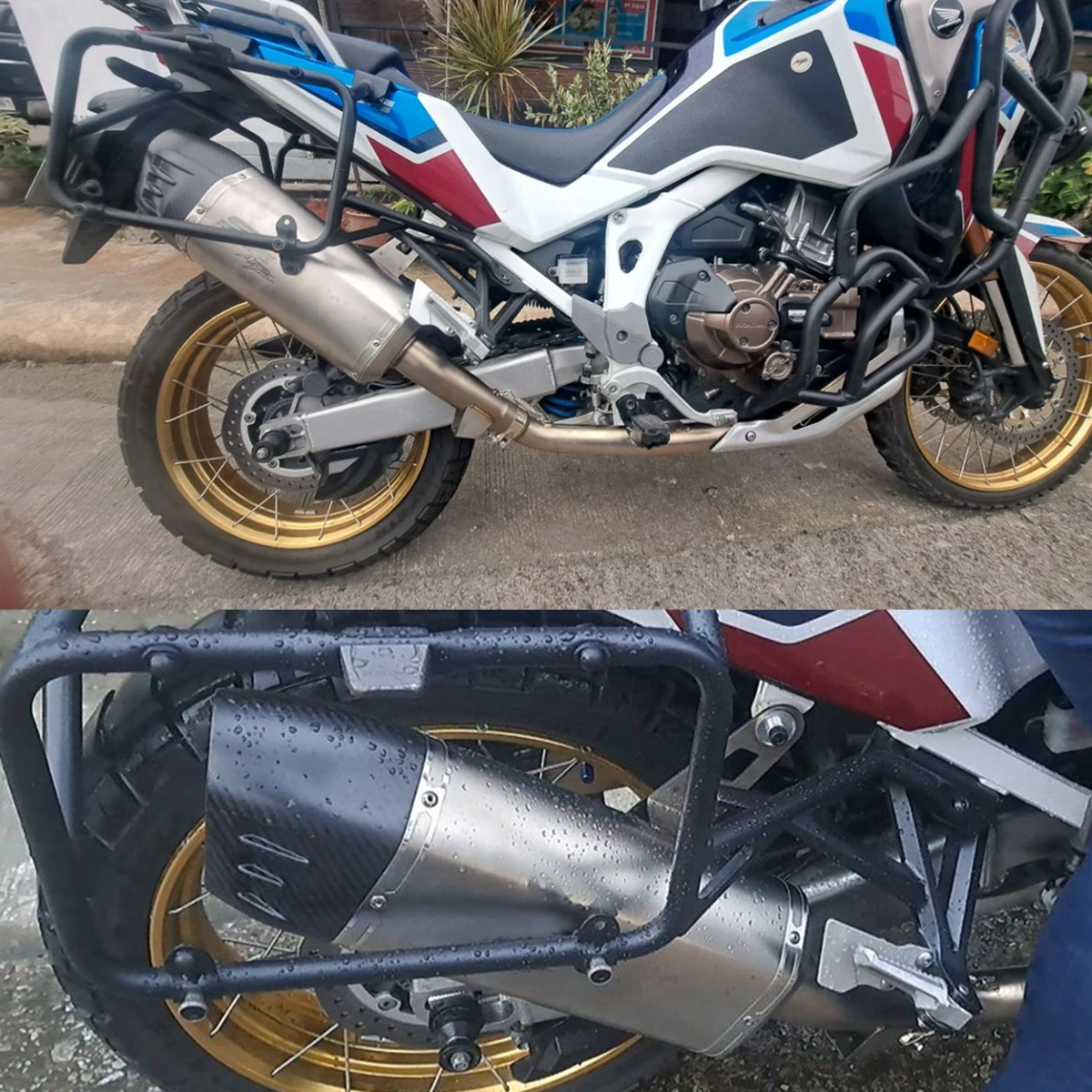 Motorcycle Exhaust Modify Stainless Front Mid Link Pipe Original Interface Off Road Moto For CRF1100L CRF1100 Africa Twin