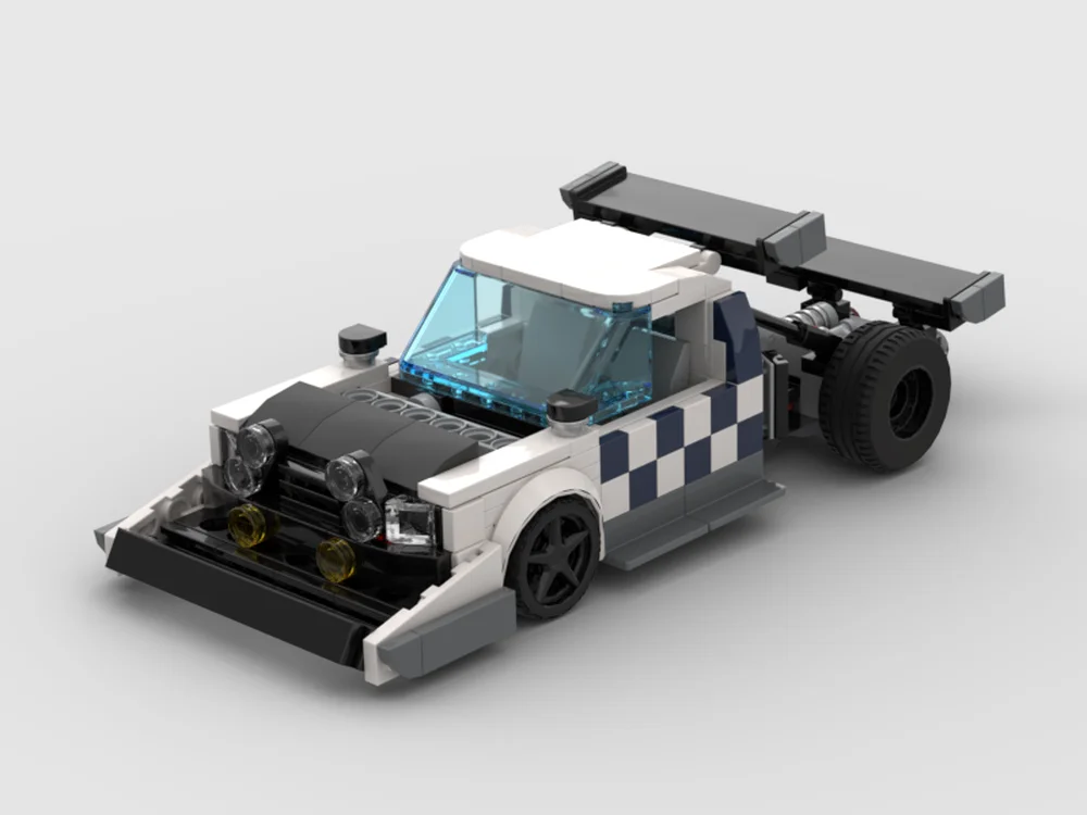 

MOC-модель автомобиля из строительного блока, 305 деталей, City Speed 1984, F250, классическая игрушка-автомобиль для мальчиков, подарок на Рождество и день рождения