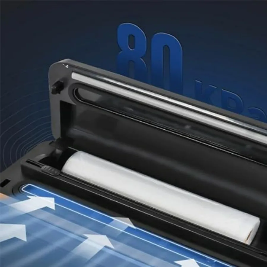 6in1 Vacuum Sealing System with BuiltIn Cutter for Food Preservation Ideal for Home Kitchen Storage Meal Prep and LongTerm Food