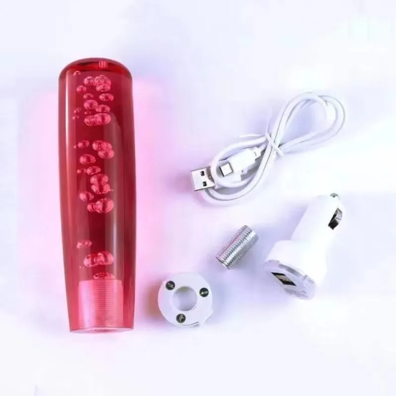 100mm Round Crystal Gear Shift Knob Manual Transmission Car Gear Shifter Replacement Modification Accessory
