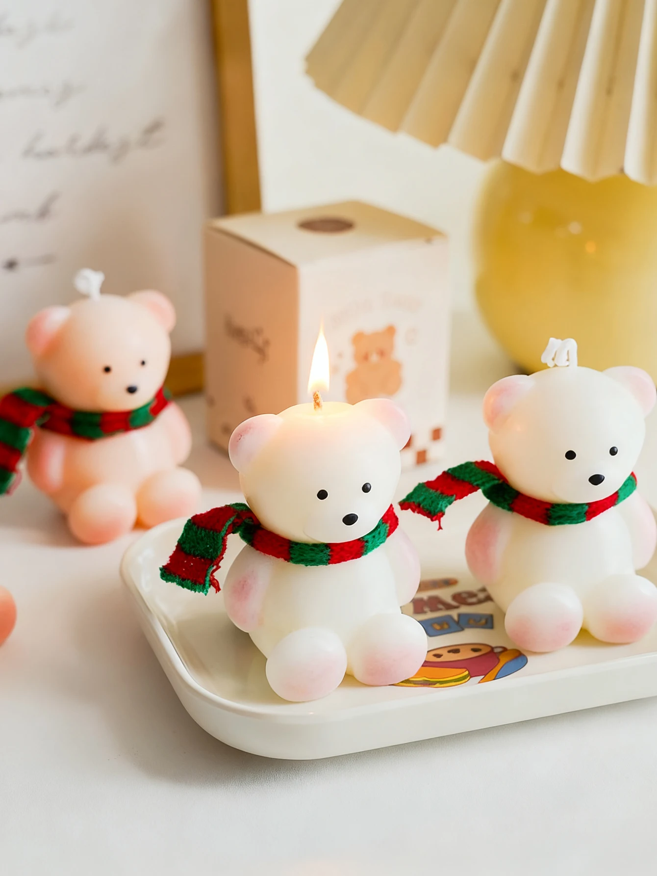 Handmade Cute Bear Scented Candle | Valentine's Day Decor Valentines Gift Room Decoration Ornament | Perfect Gifts for Women