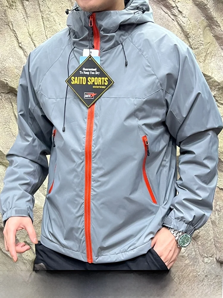 

Warm Waterproof 3D Tailored Cotton Jaet for Men Outdoor Autumn Winter Anti-Cold Hooded CleanFit ort Length Color