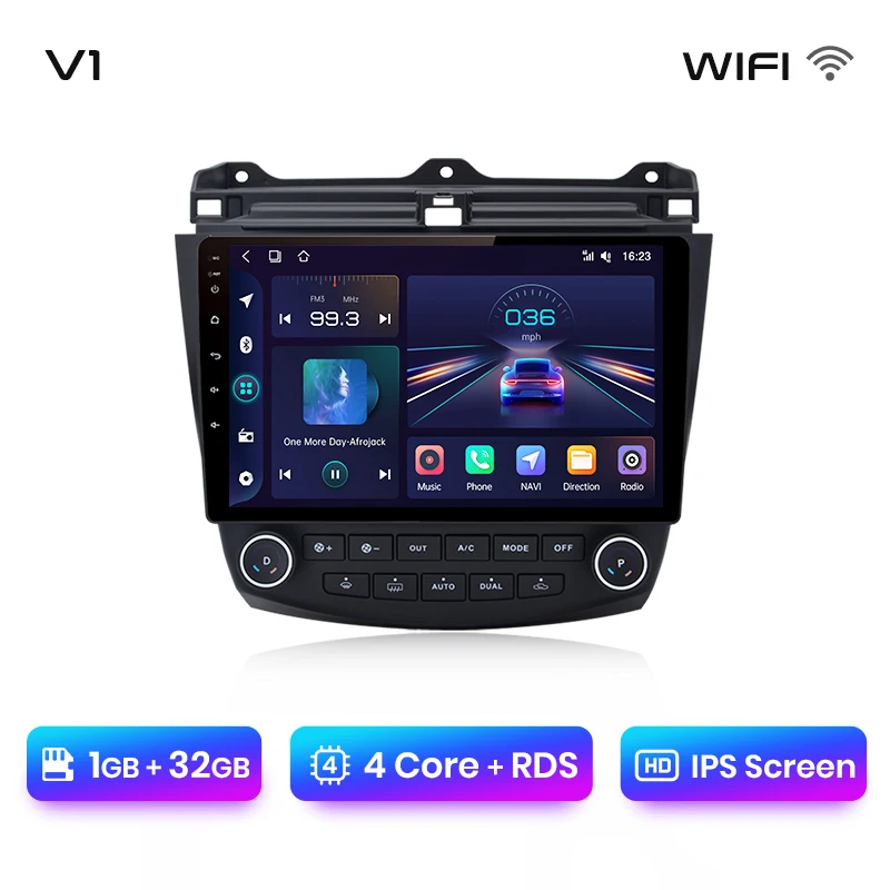 Junsun Draadloze Carplay Android Auto Autoradio Voor Honda Accord 7 2003-2008 Gps Intelligente Systemen Stereo Multimedia Autoradio