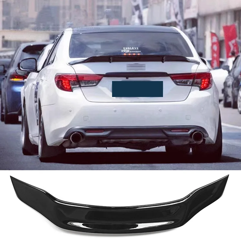 Rear Wing for Toyota Mark X Spoiler Reiz Tail Fin 2010 to 2017 Carbon Paint Accessories