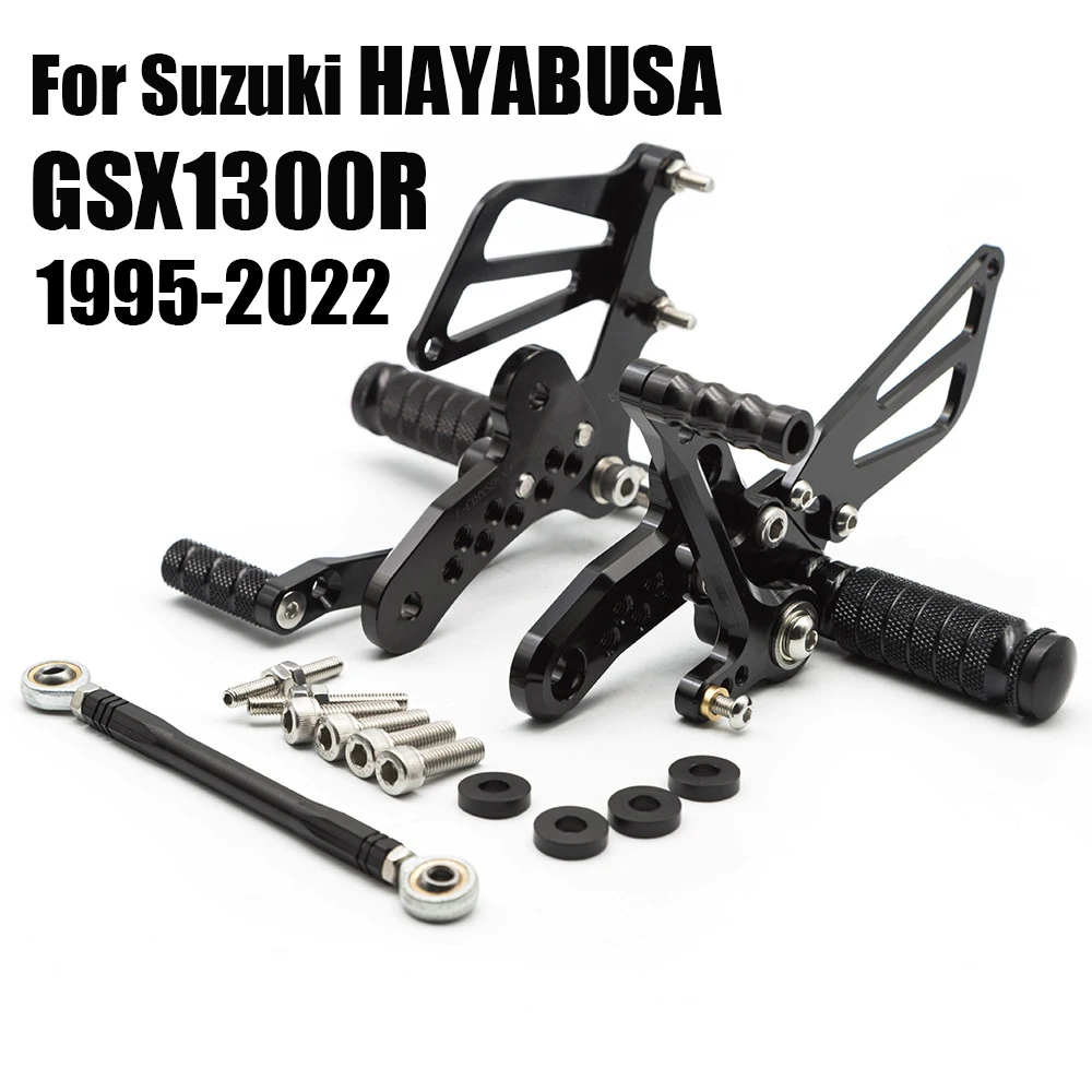 For Suzuki GSX1300R HAYABUSA 1300 GSX 1300R 1995-2022 2019 2020 2021 CNC Motorcycle Footpeg Footrest Rear Set Foot Peg Pedal