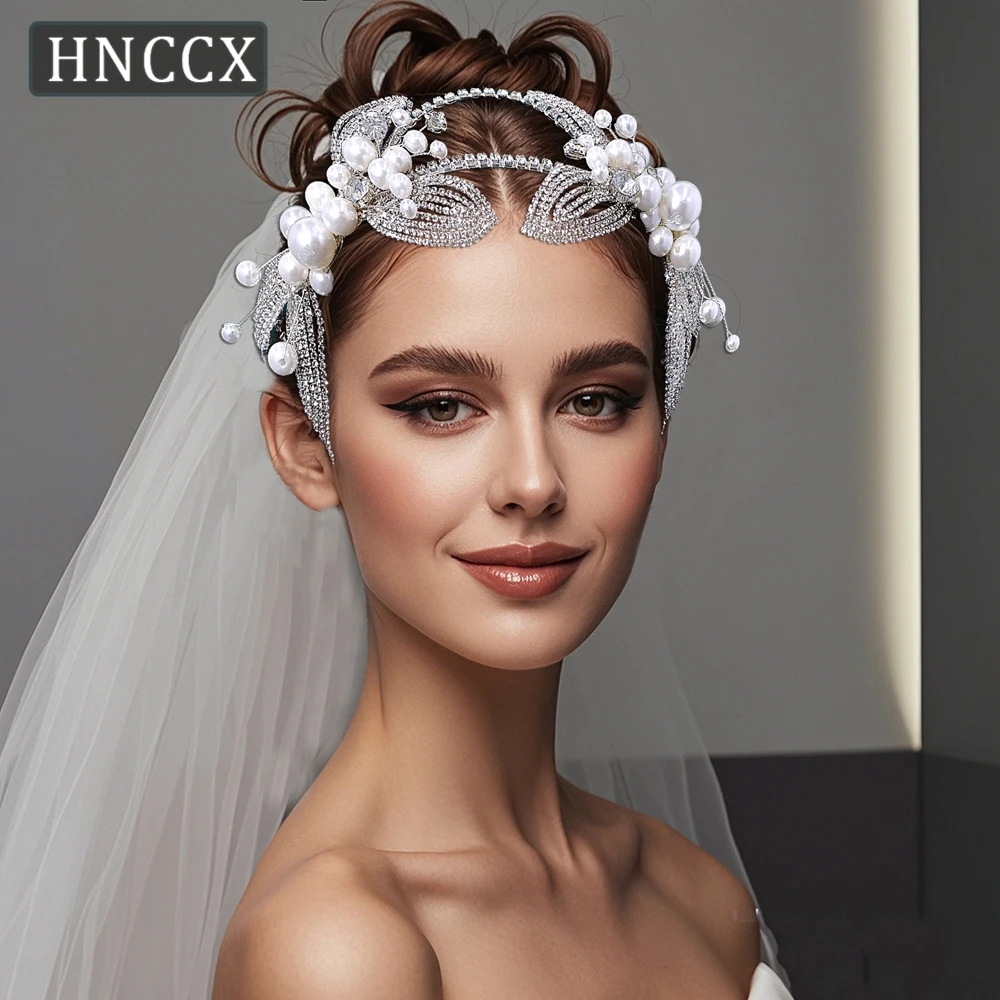 

YouLaPan Exquisite Rhinestone Headbands Paired With Pearls Suitable Brides Wedding Ladies Banquets Dances Hair Accessories HP648
