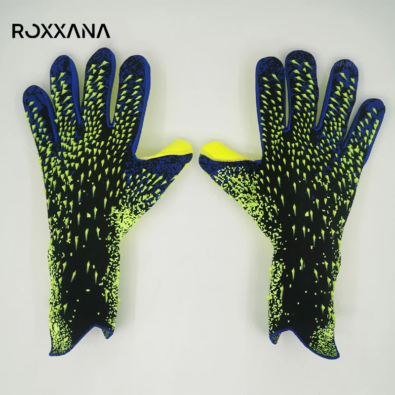 

ROXXANA Soccer Goalie Gloves Latex Breathable Anti-skid Shock-Absorbing For Kids/Youth/Adults Training Match Sports Gloves
