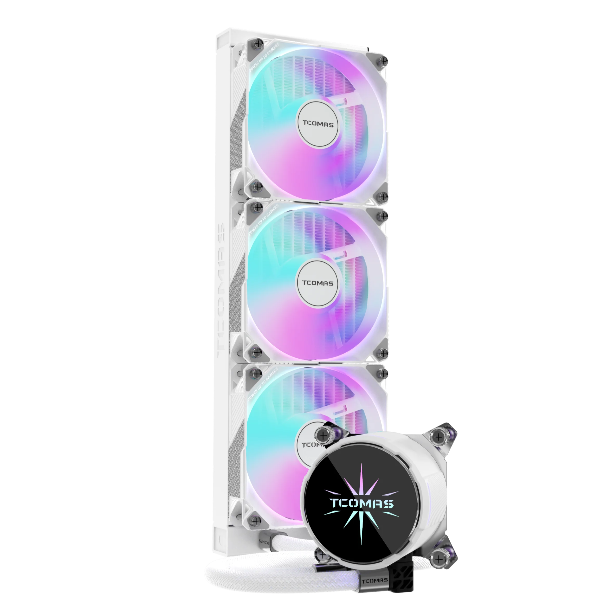 

Manufacture Custom Pc Cpu Liquid Cooler 360mm Argb Water Cooling Fans Liquid Cpu Cooler With Radiator for Gaming Pc Case