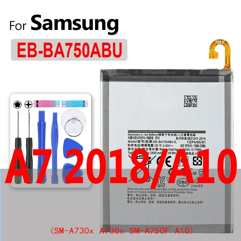 Battery For Samsung Galaxy A10E A20 A20E A30S A30 A40 2017 A50 A51 A530 A9S A71 A7 A8 A9 2018 Star Pro A9S A10 A9Pro A9Star