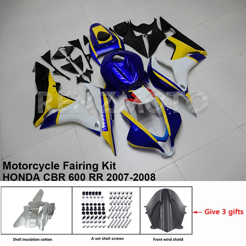 

H0607-1004b Motorcycle Fairing Set Body Kit Plastic For HONDA CBR 600 RR 2007-2008 Accessories ABS Injection Bodywork