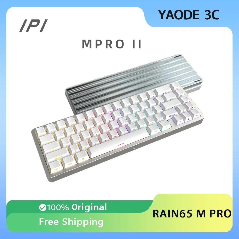 

IPI RAIN65 M PRO Mechanical Keyboard Magnetic Switch Wired Aluminium Alloy Customized Keyboard Hot Swap RGB Esports Gamer Gift