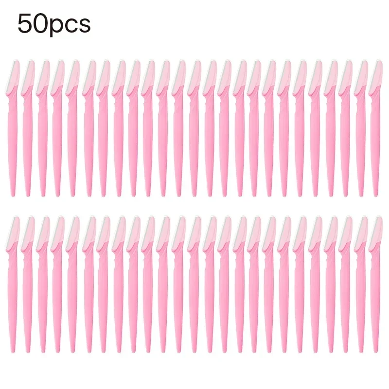 5-100 Uds recortador de cejas cuchilla de afeitar facial 1 Color afeitadoras de cuchillas faciales removedor de pelo afeitadora de seguridad Microblading también