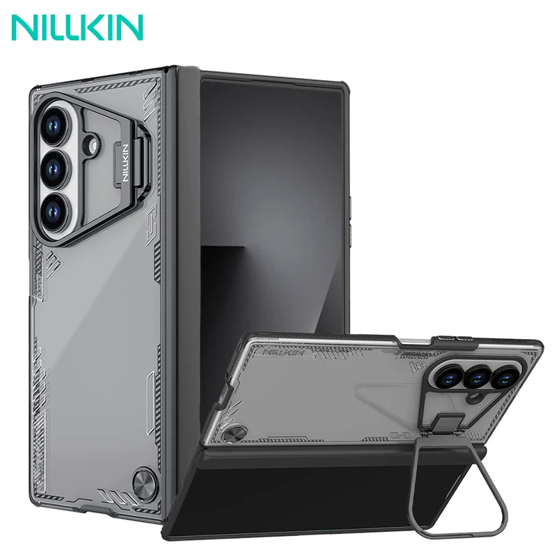 Чехол NILLKIN для Samsung Galaxy Z Fold 7 5G Iceblade, прозрачный с держателем объектива, противоударная задняя крышка для Samsung Fold 7 Чехол NILLKIN для Samsung Galaxy Z Fold 7 5G Iceblade, прозрачный с держателем объектива, противоударная задняя крышка для Samsung Fold 7