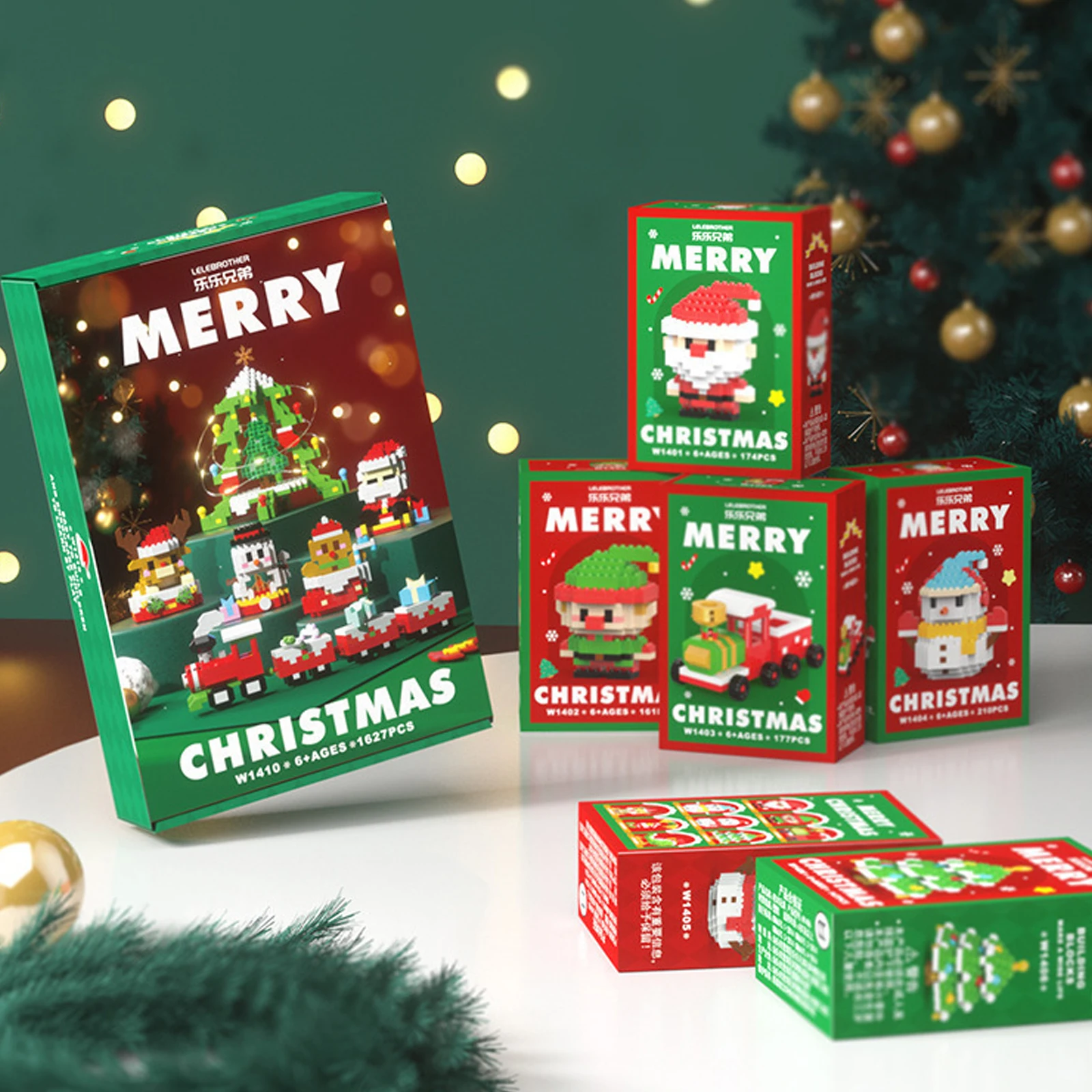 Christmas Building Block Toys Mini Building Figures Christmas Micro Blocks For Christmas Stocking Stuffers Xmas Parties Gifts