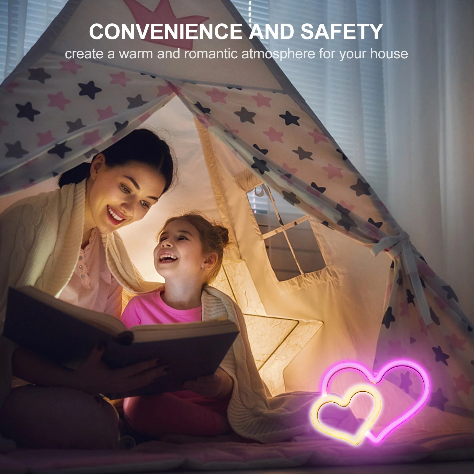 ضوء النيون Led النمذجة ضوء مزدوج الطاقة Usb تعمل مصباح الليل الزخرفية لغرفة النوم غرفة المعيشة مكتب