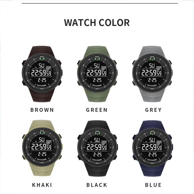 SHIYUNME G Style Orologio sportivo da uomo Impermeabile Display militare Orologio Orologi Modern Digital Reloj Hombre Orologio di moda di lusso