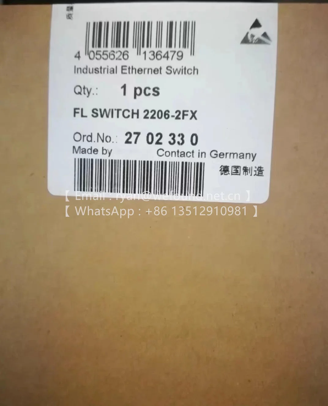 FL SWITCH 2206-2FX - Industrial Ethernet Module 2702330