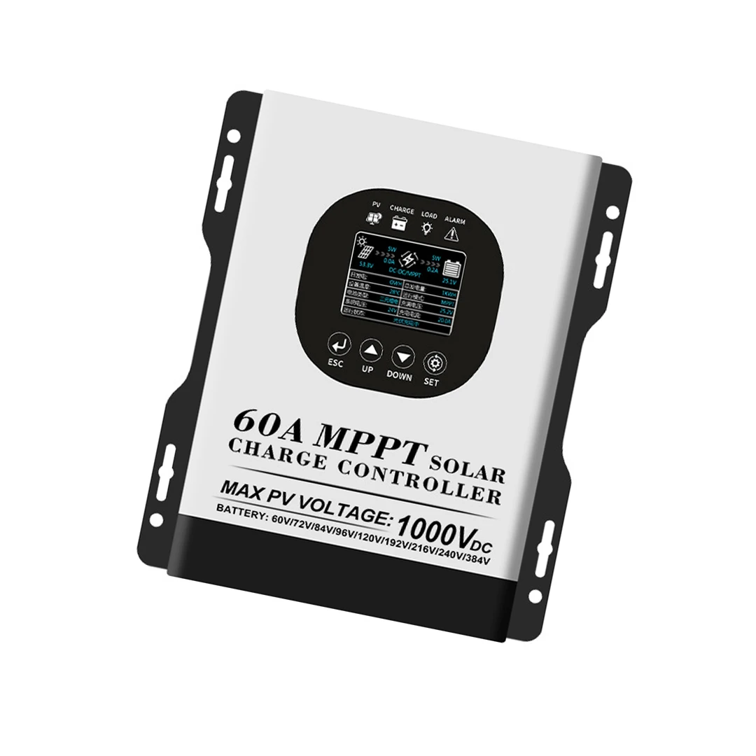 MPPT Solar Controller for 1000V Photovoltaic Charging with 60V 72V 96V 192V 384V Battery Display in Both Chinese and English