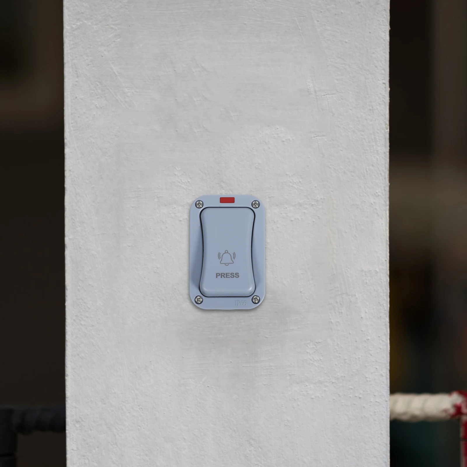 

Outdoor Doorbell Push Rectangular Plastic Lighted Surface Mounted Garage Courtyard Warehouse School Indicator Led Night