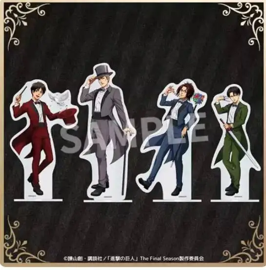 

Attack On Anime Titan Mikasa·Ackerman Levi Ackerman Stand Figure Acrylic Model Plate Collection Desktop Decor Gifts