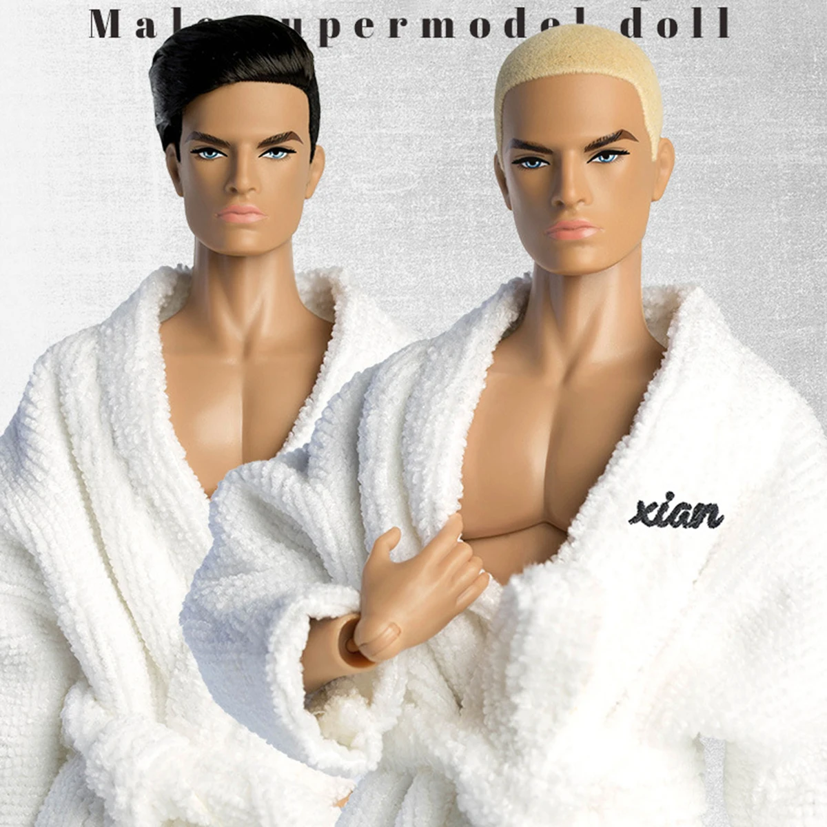 1/6 Doll Clothes Accessories Premium Fashion White Bathrobe Simple Original Design Pyjama For 33cm Male Supermodel Doll Dress Up