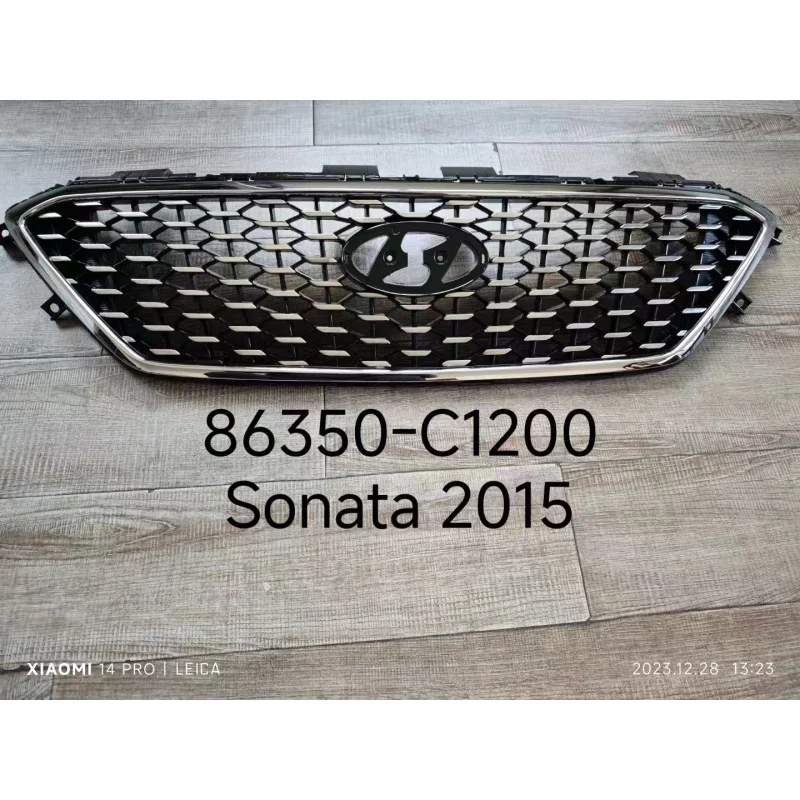 Custom Fit Front Bumper Grille for 2014-2016 Sonata ABS Steel New Condition Body Kits Car Grills 86350-C1200 Years Custom