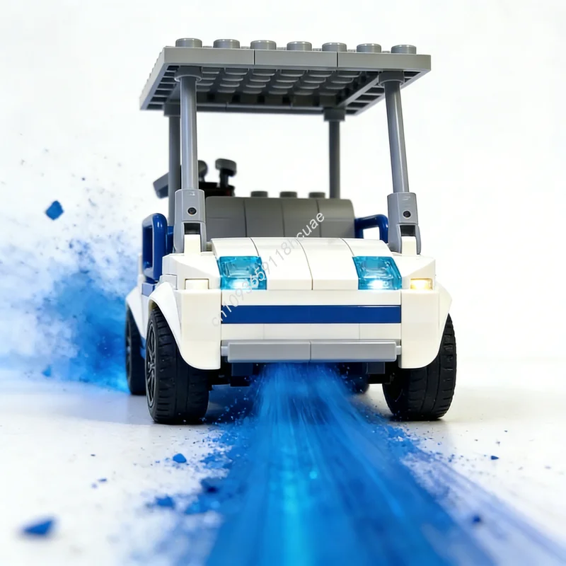 

Набор для сборки гольф-кара MOC (127 деталей), модель City Champions, конструктор, развивающая игрушка, идея для подарка на Рождество, креативный конструктор