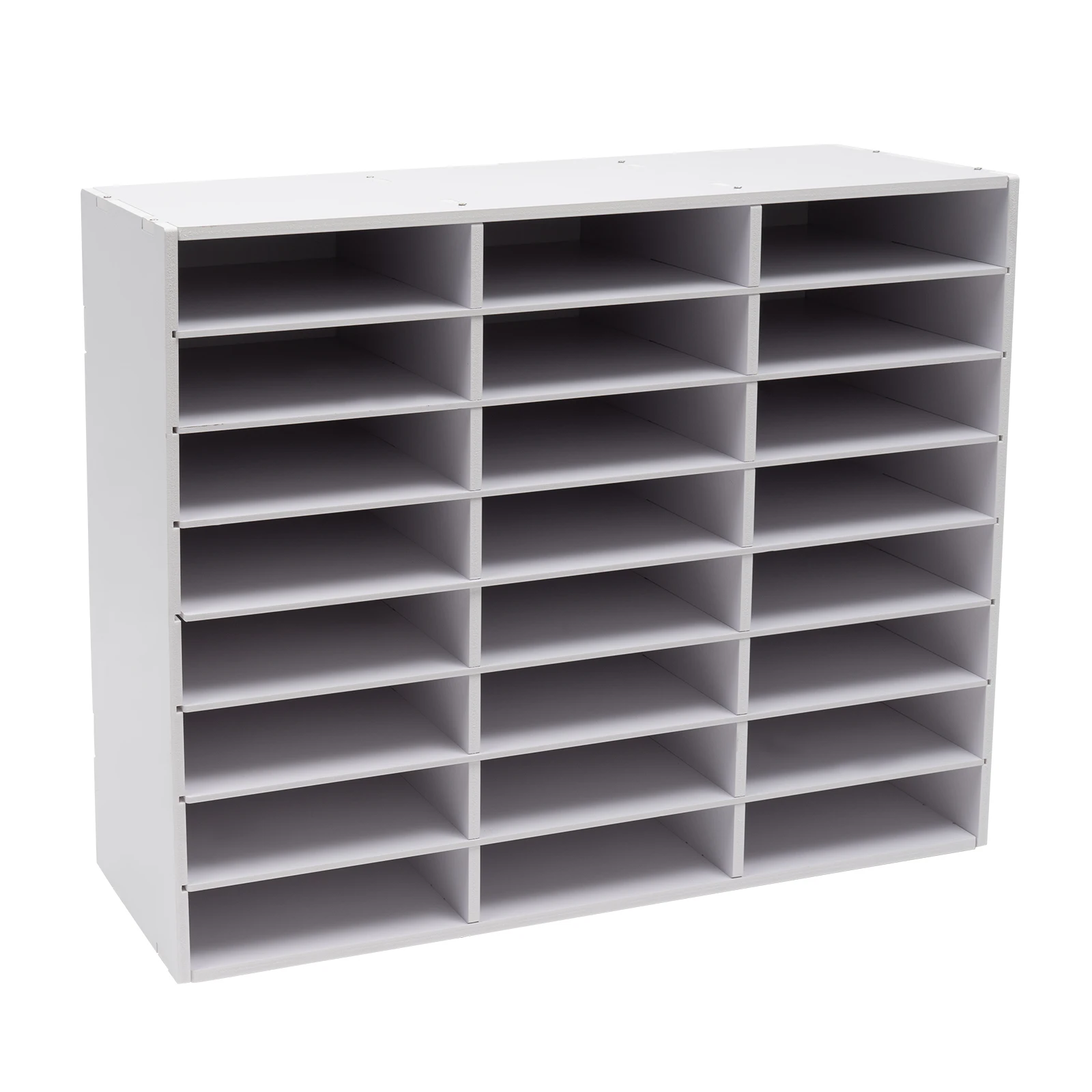 Literature Organizer 24-Compartment, Spacious Storage File Organizer, PVC Board with 132 lbs Load-Bearing, for Office and Home