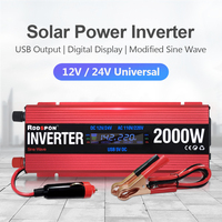 Solar Power Inverters 600W 1000W 2000W Modified Sine Wave USB Car Inverter DC 12V 24V AC 110V 220V Transformer Voltage Converter