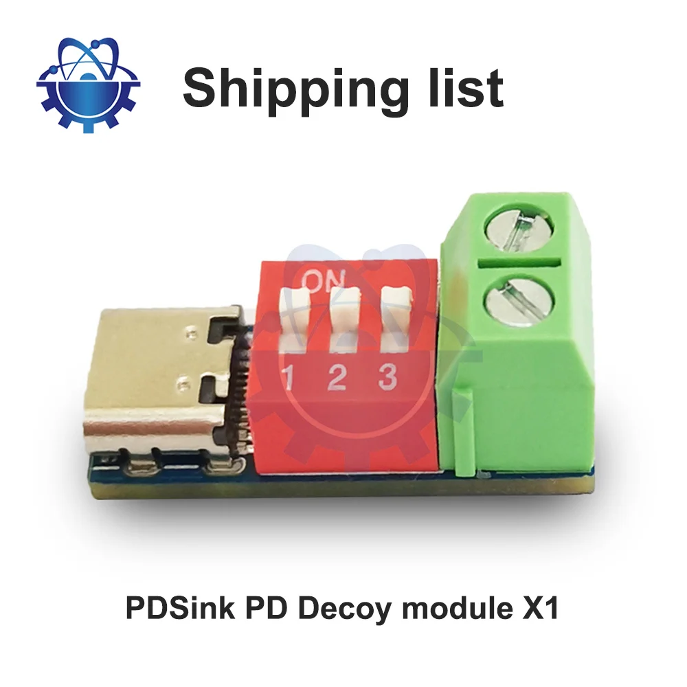 

New Type-C PD QC Trigger 5V~20V Dial Code Adjustment DC Voltage Power Module Dial Adjustment Voltage Fast Charging Decoy Module