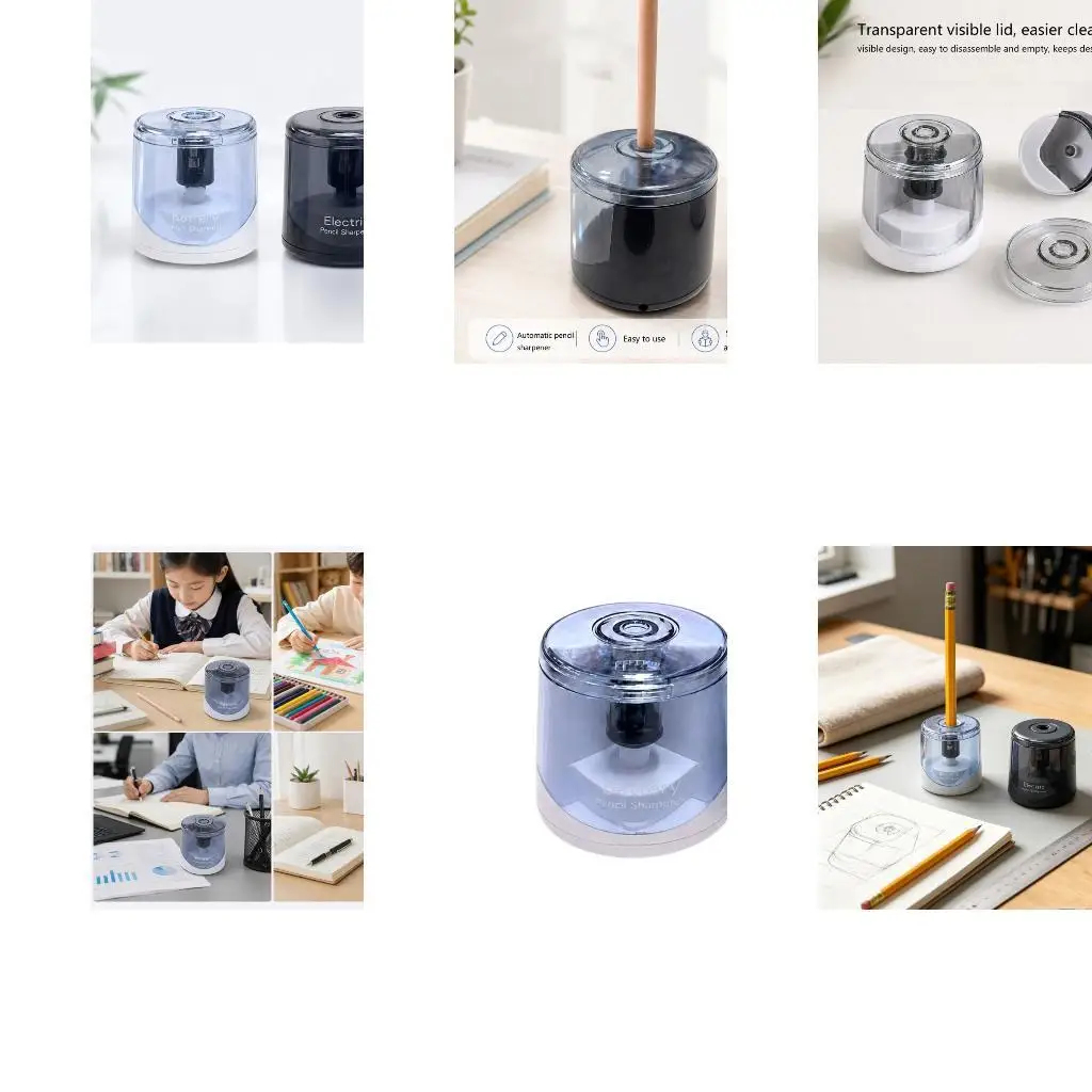 Pencil Sharpener with Top Entry for Office Writing Table Use  D2RC