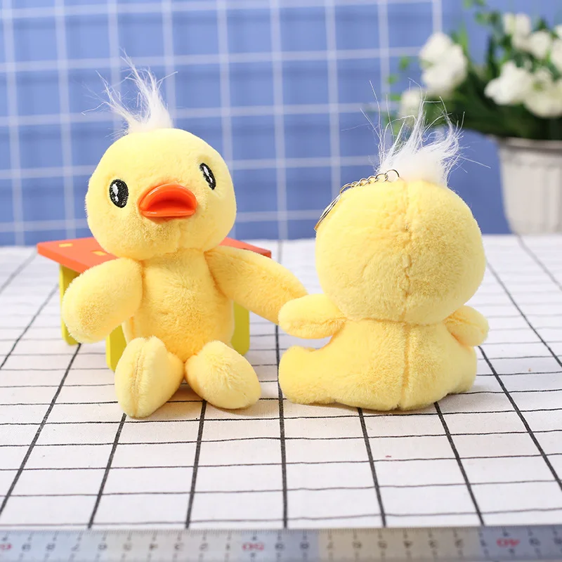 35-50pcs/lot Wholesale New Cute Keychain Little Yellow Duck Plush Toy,Deposit First to Get Discount much Welcome,Pta567