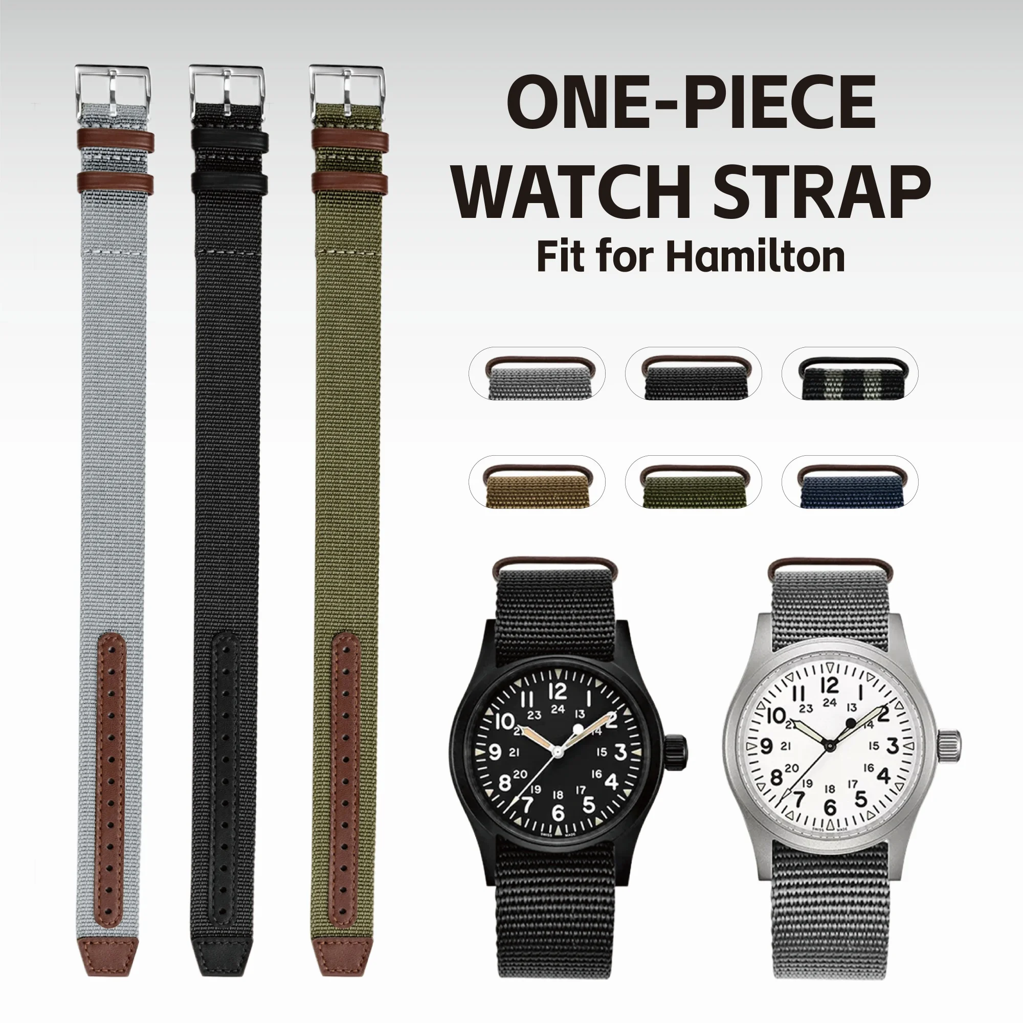 

Premium Military Casual Watch Band Deployant Clasp Nylon 20mm 22mm Watch Strap for Omega Watchband Sport Wristband For Men