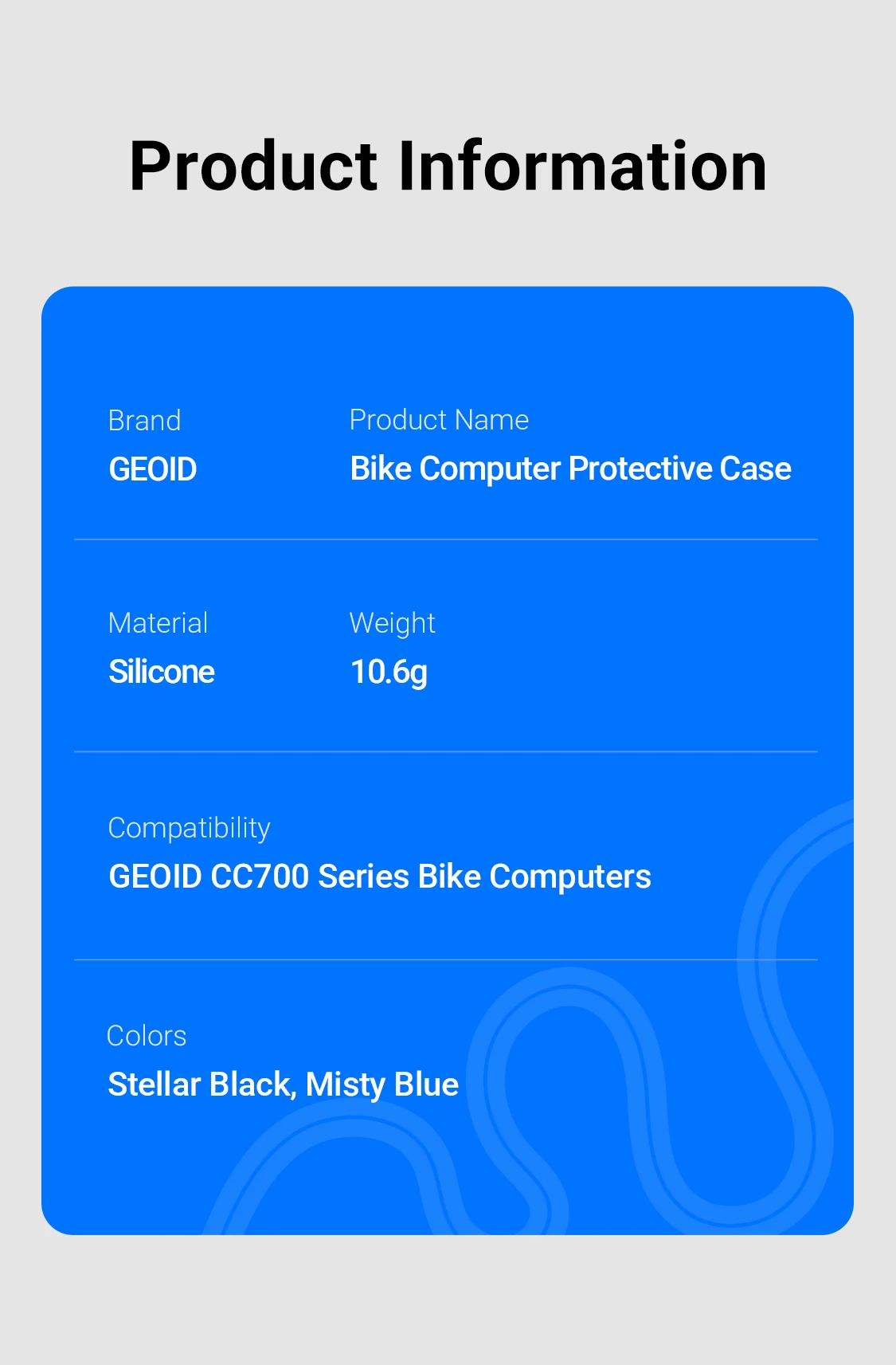 GEOID Fahrradcomputer Silikon-Schutzhülle für CC700/CC700PRO – Detail 7