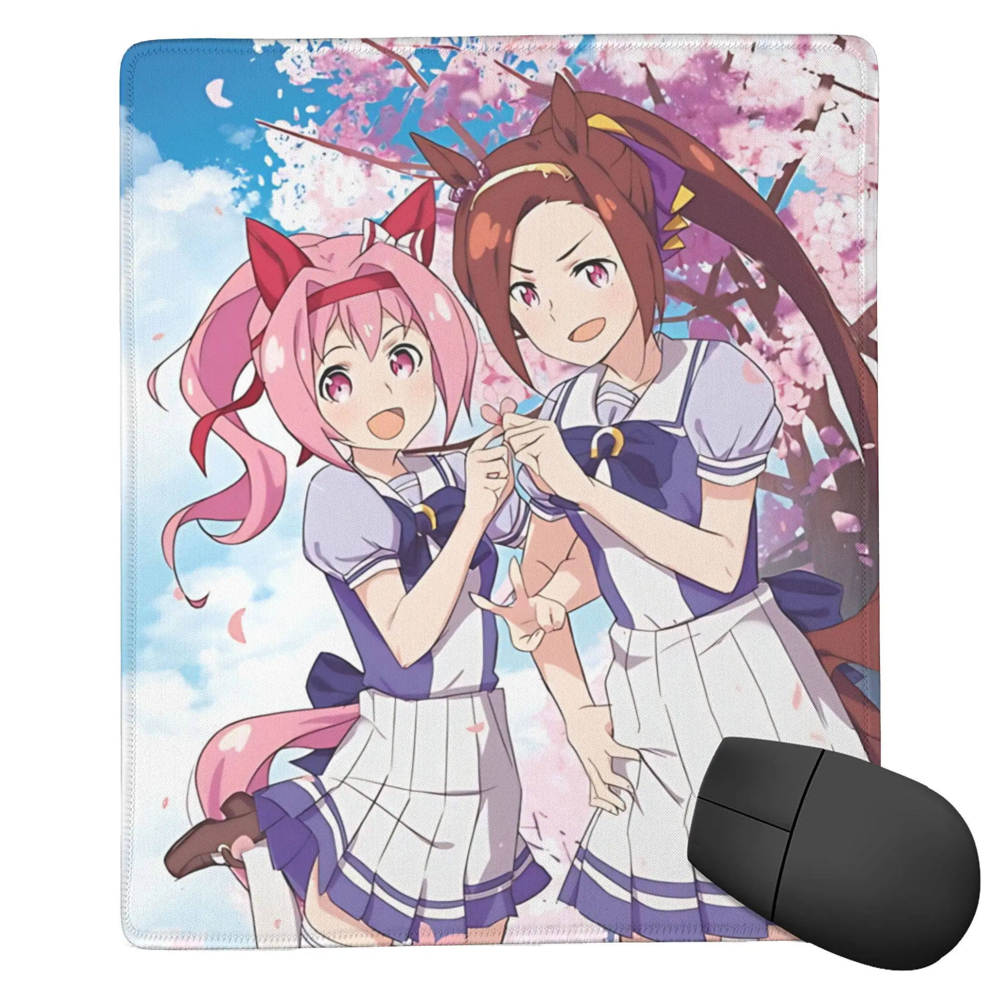 Haru Urara Uma Musume Laptop Mouse Pad Office Mouse Mat  Anti-slip Natural Rubber Mousepad for Computer
