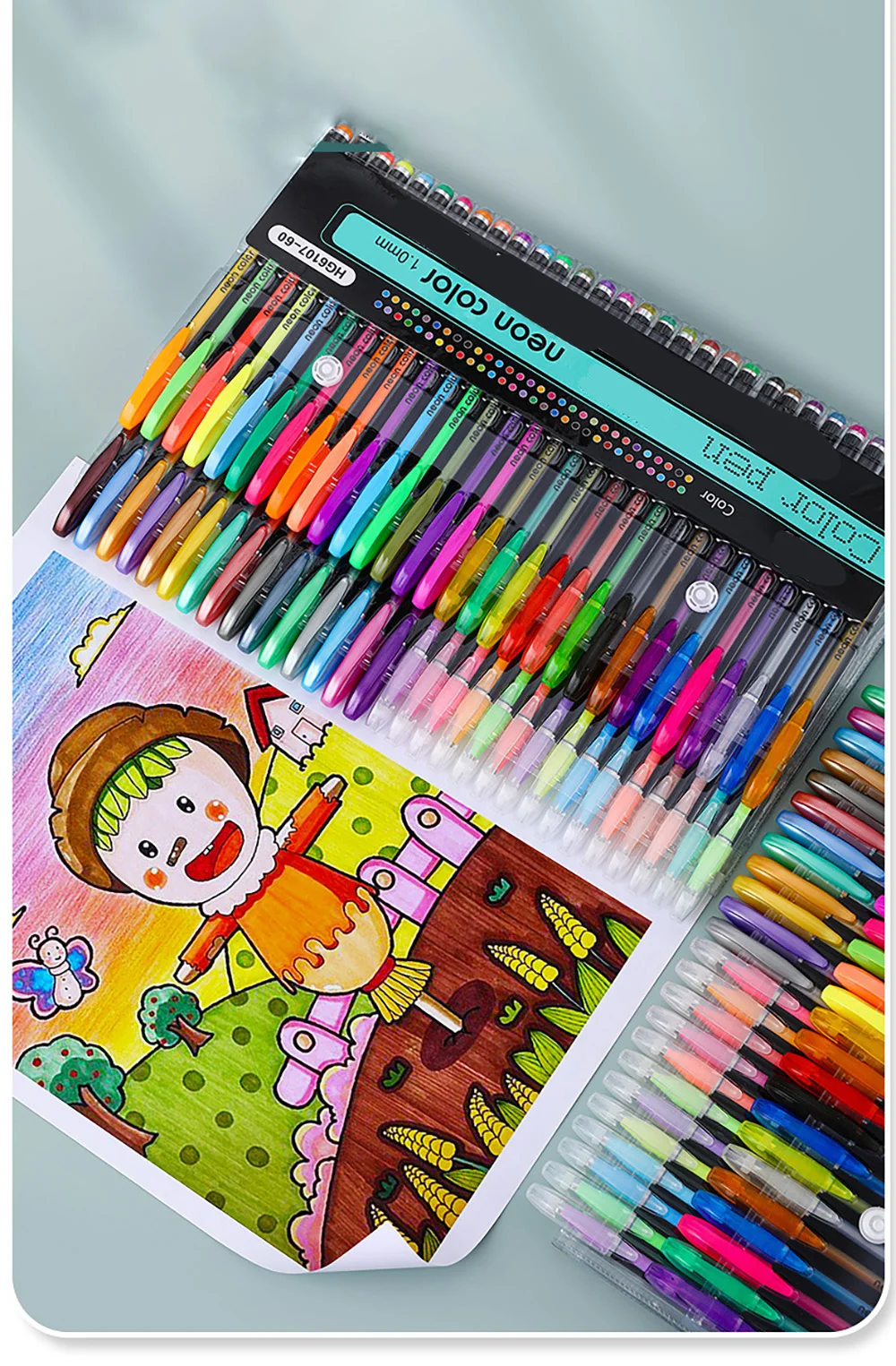 12/24Pcs Metallic Glitter Farben Gel Stifte Für Schule Büro Erwachsene Malbuch Zeitschriften Zeichnung Kunst Marker Förderung stift – Detail 7
