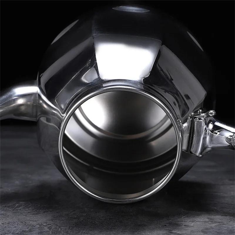 1.5L Octagonal Tea Kettle with Filter Stainless Steel Teapot Coffee Pot Fit Gas Stove Electric Ceramic Cooktop Home Camping