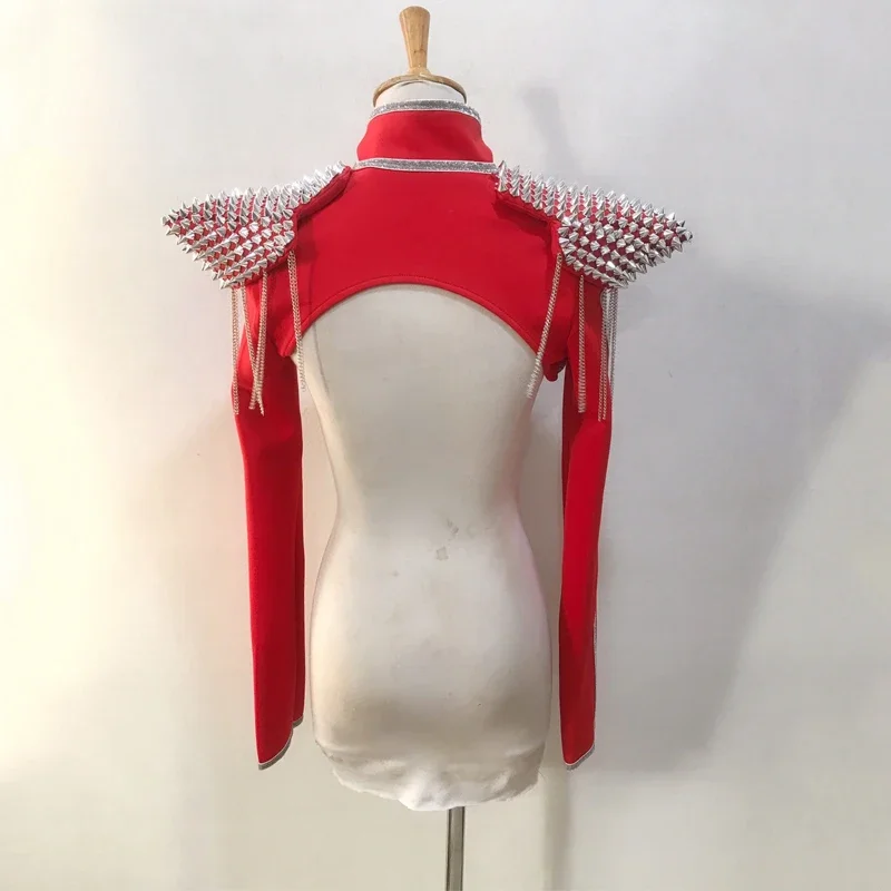 وسادات كتف جاز نسائية ، طيران الأظافر ، ملابس الهذيان ، ملهى ليلي ، دي جي ، دي جي ، دي جي ، ملحقات أداء المسرح ، XS7617