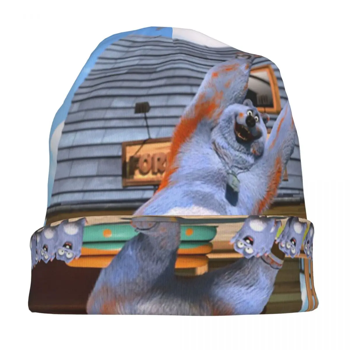 غريزي البيرة الكرتون قبعات الهيب هوب للجنسين في الهواء الطلق Skullies Beanies القبعات الربيع الدافئة ذات الاستخدام المزدوج بونيه القبعات #3