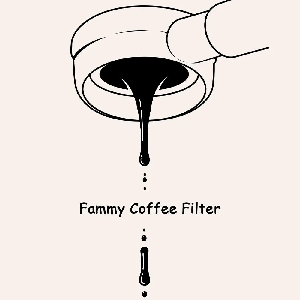 51mm Size Coffee Filter Paper Puck Screen Circular Shape Portafilter Puck Screen Set of 100 Paper Material Circular Filter
