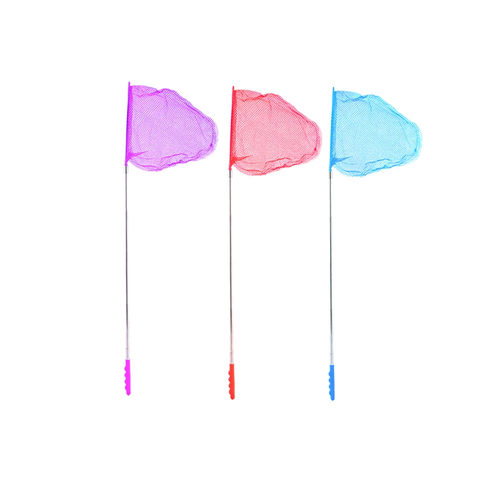 

3 Pcs Fishing Net Butterfly Retractable Butterflies Small Catching Plastic Nets for Kids Child