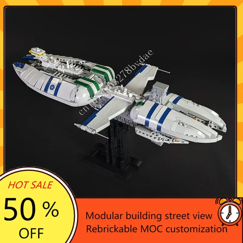 1780PCS MOC Custom Puzzles Munificent-Nanoscale DIY Assembled  Aircraft Technology Educational Creative Children Toy Xmas Gifts